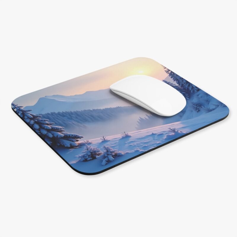 Winter Desk Mat with Tranquil Snowy Landscape for a Calm Workstation - Image 3