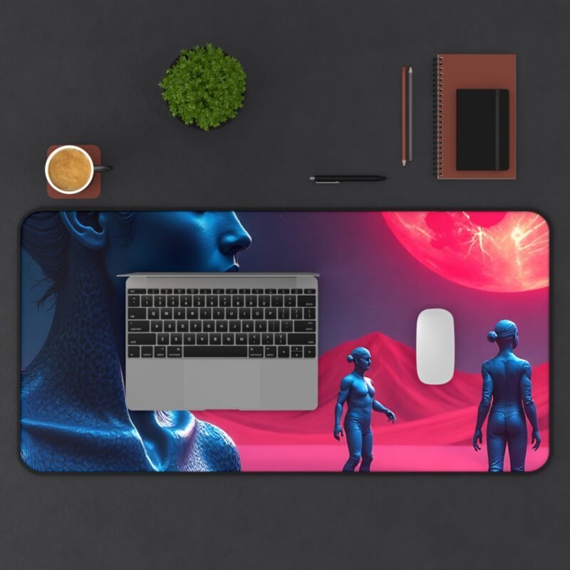 Sci-Fi Desk Mat with Alien Landscape and Red Planet Design for Space Enthusiasts - Image 11