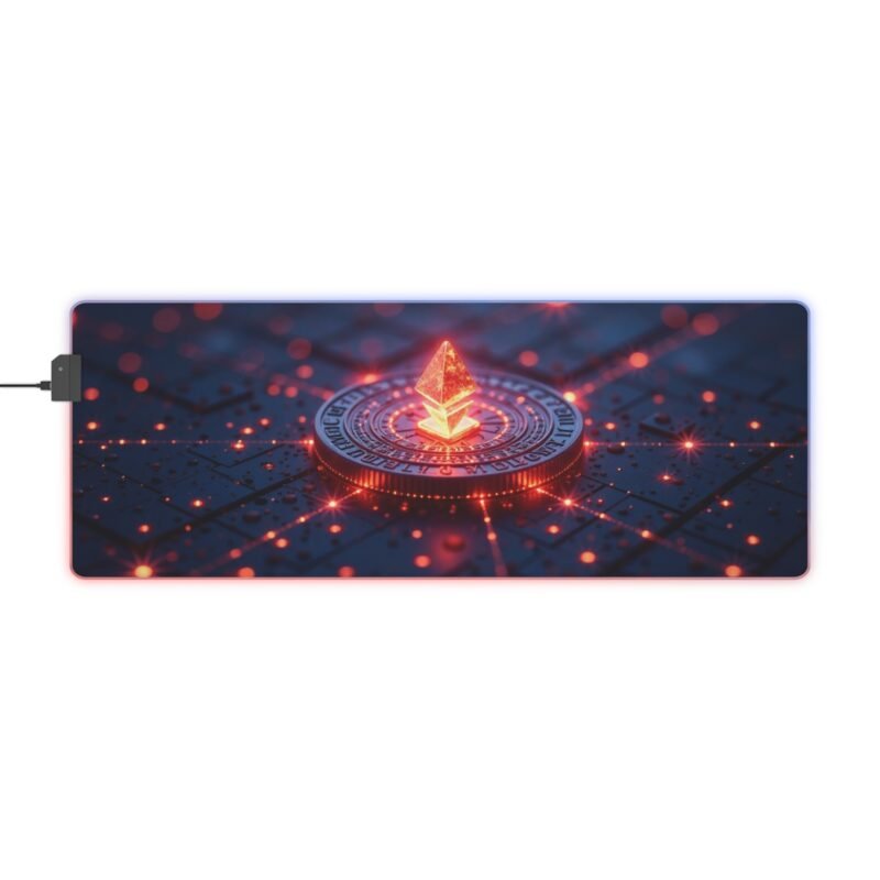 RGB Gaming Mouse Pad with Glowing Crystal Design for Precision and Immersive Gameplay - Image 5