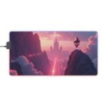 Fantasy Gaming Mouse Pad with Mythical Castle Design for Immersive Gameplay