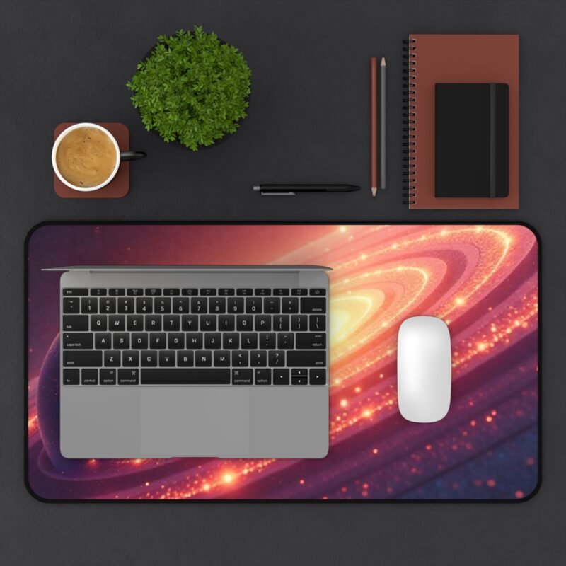 Cosmic Space Desk Mat with Radiant Planet Design for Inspired Productivity - Image 7