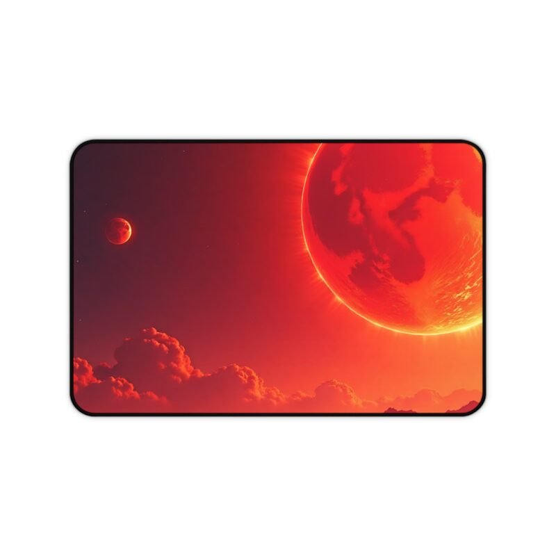 Cosmic Space Desk Mat Extra-Large Galaxy-Themed Pad with Stunning Planetary Design