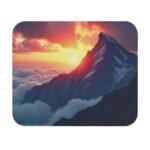 Mountain Desk Mat with Sunset Landscape for Adventure-Inspired Workspaces