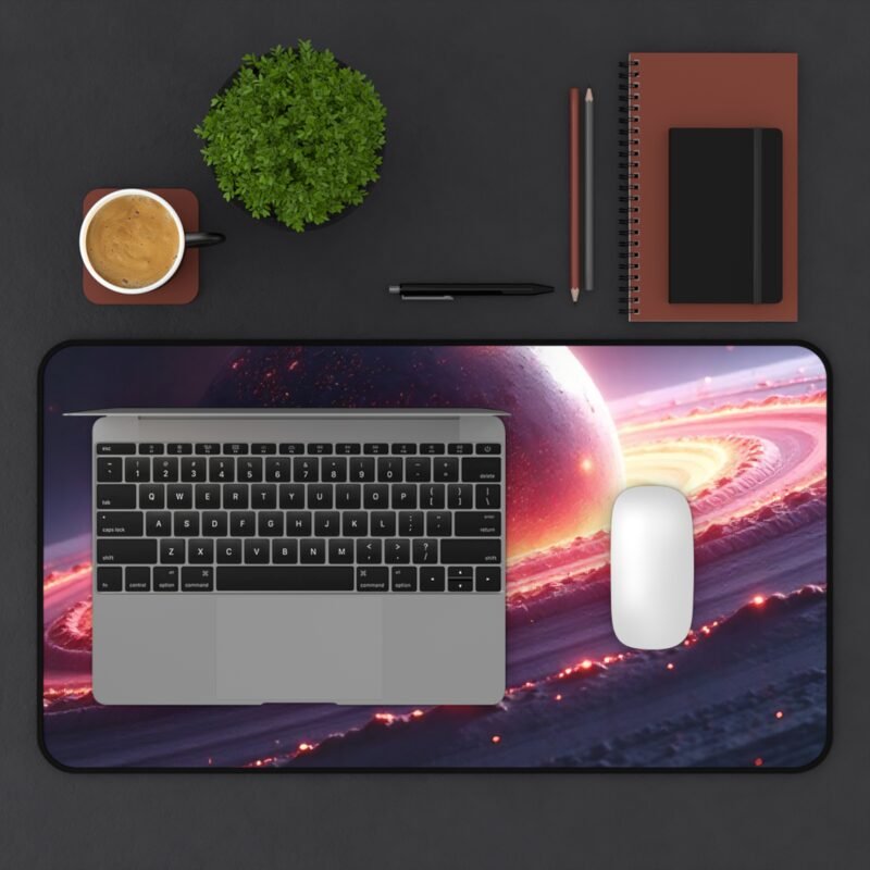 Galaxy Desk Mat Cosmic Planet Design for Creative Workspaces and Star Gazers - Image 7