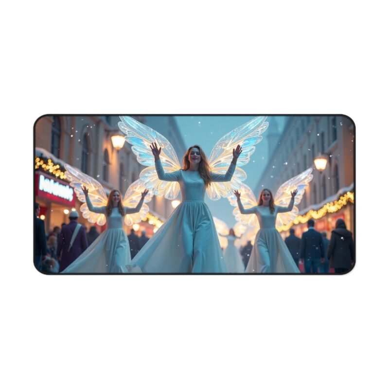 Ethereal Angel Desk Mat with Winter Fairy Tale Design for Holiday Inspiration - Image 9