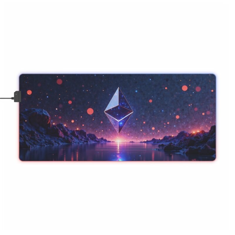 RGB Gaming Mouse Pad with Cosmic Crystal Design for Precision and Style - Image 9