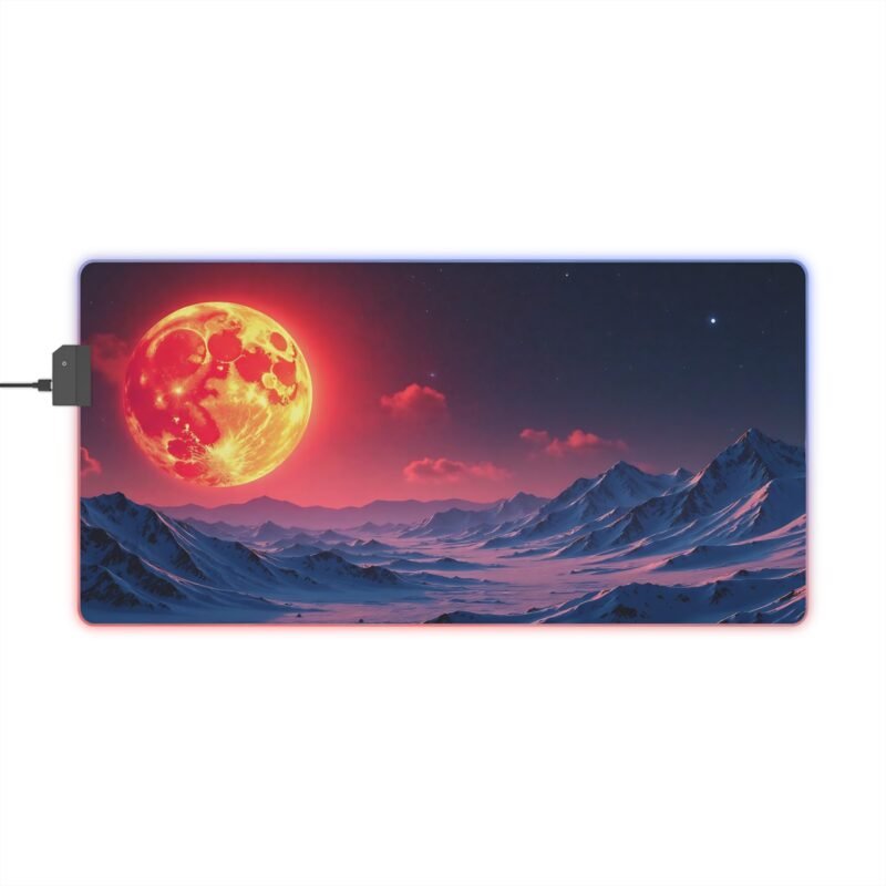 Galaxy Gaming Mouse Pad Extra-Large Lunar Eclipse Design for Precision and Immersive Gameplay