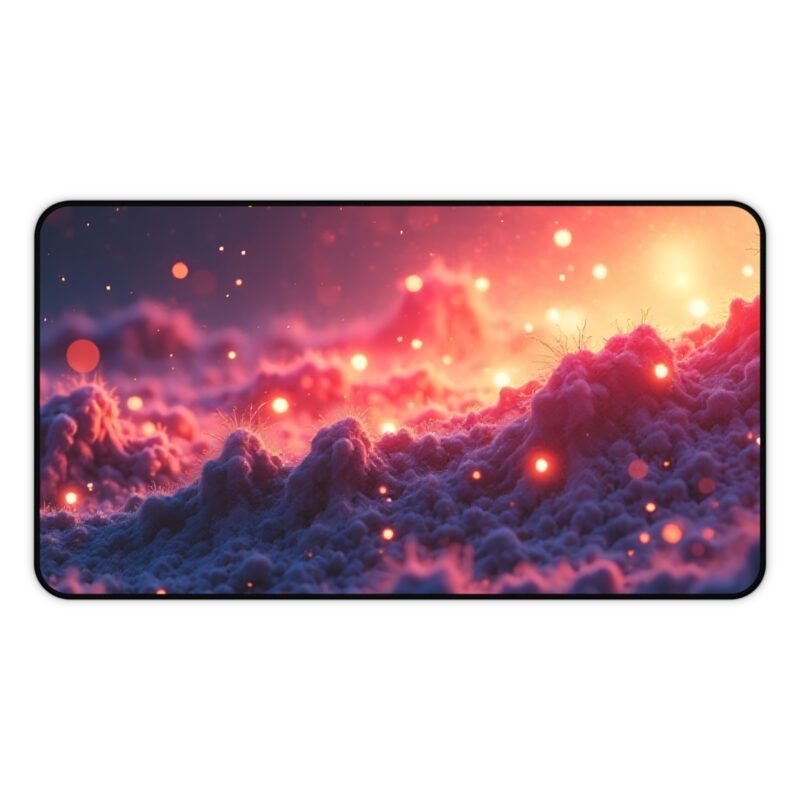 Celestial Desk Mat with Ethereal Lights and Mystical Cosmic Design - Image 5