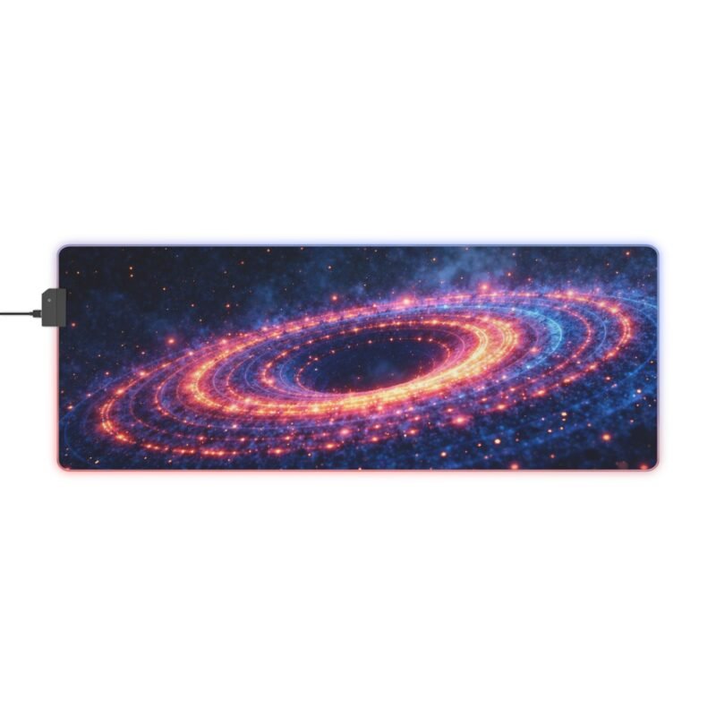 Galaxy Gaming Mouse Pad with Cosmic Glow and Smooth Surface for Gamers - Image 5