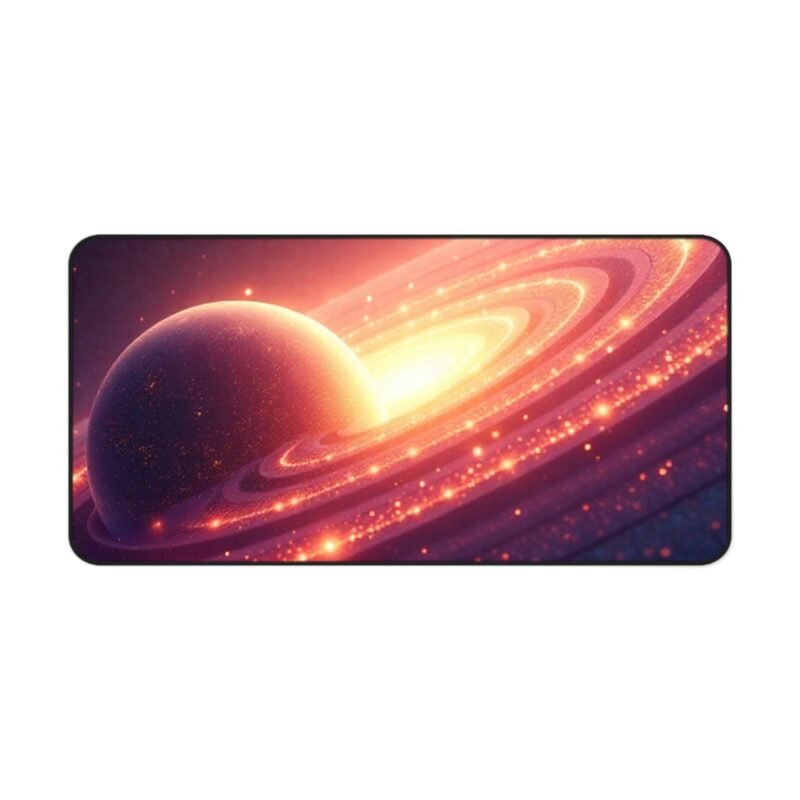 Cosmic Space Desk Mat with Radiant Planet Design for Inspired Productivity - Image 9