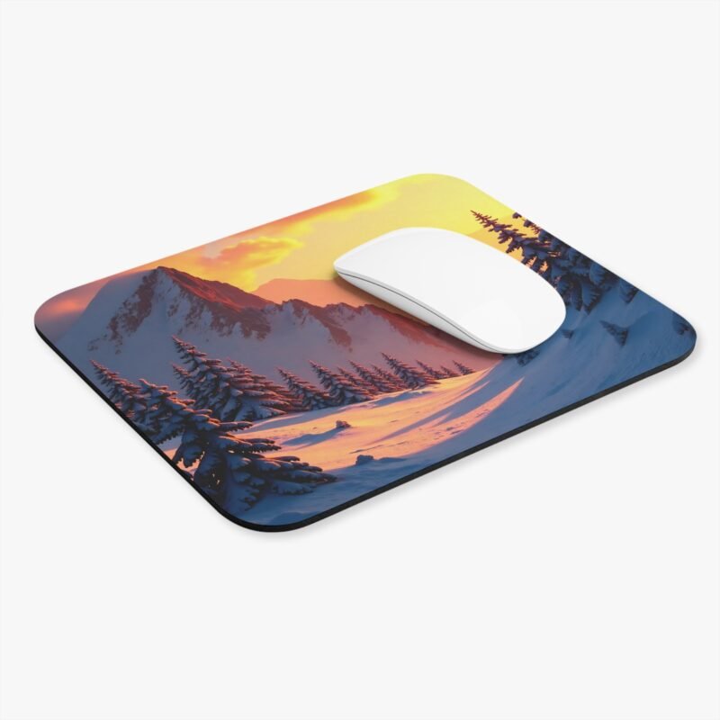 Nature Desk Mat with Winter Wonderland Design for a Calm Workspace - Image 3