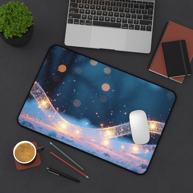 Winter Desk Mat with Snowflake Design for Cozy and Productive Workspaces - Image 4