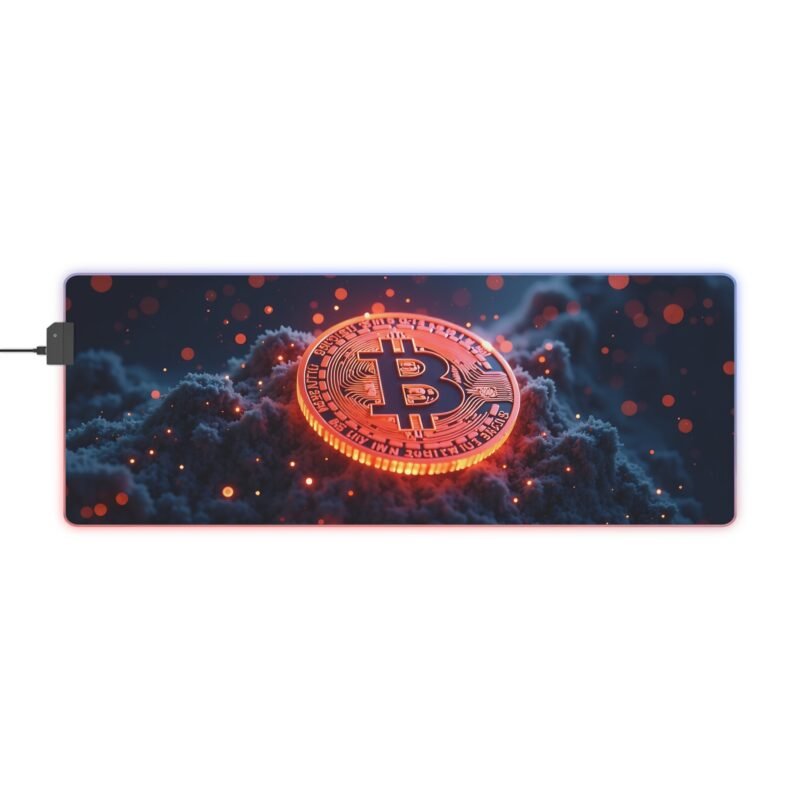 Bitcoin Gaming Mouse Pad for Gamers and Crypto Enthusiasts with Precision Surface - Image 5