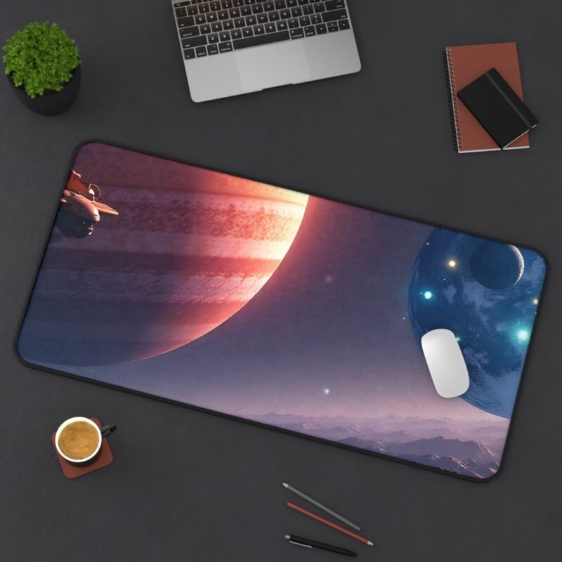 Space Desk Mat with Realistic Galaxy Design for Interstellar-Inspired Workspaces - Image 12