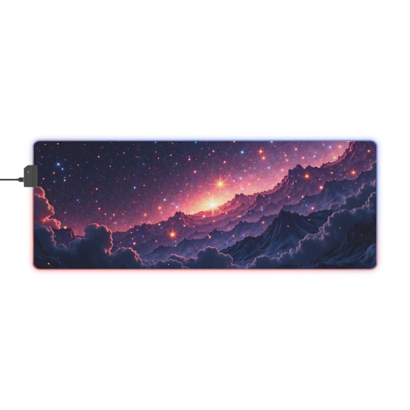 Galaxy Gaming Mouse Pad with Nebula Design and Non-Slip Surface for Epic PC Setups - Image 5