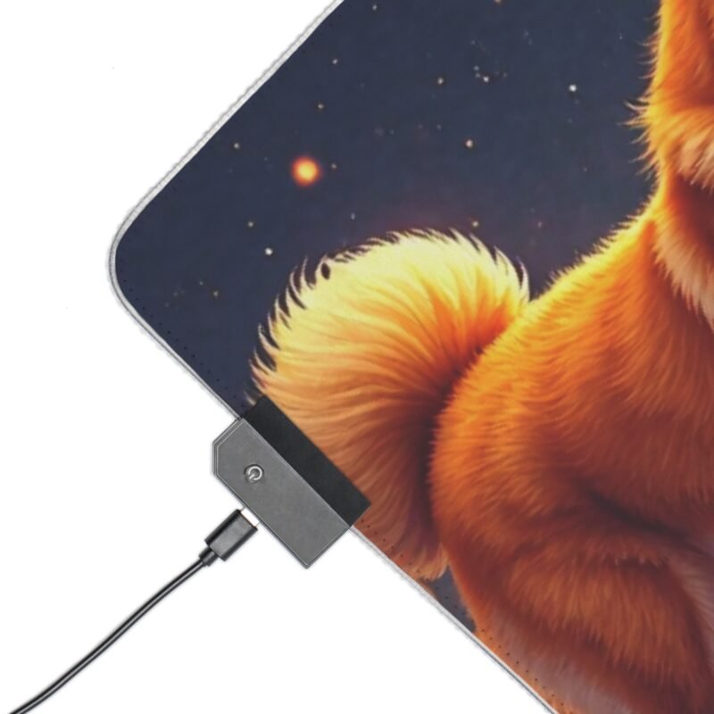 Shiba Inu Gaming Mouse Pad with Twilight Forest Design for Immersive Gameplay - Image 11