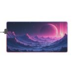 Cosmic Gaming Mouse Pad with Smooth Precision Surface and Stunning Frozen World Design