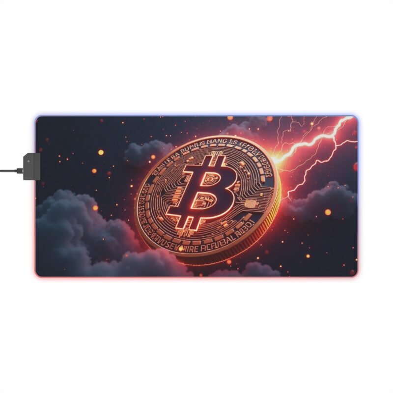 Bitcoin Gaming Mouse Pad for Precision Play and Crypto Enthusiasts