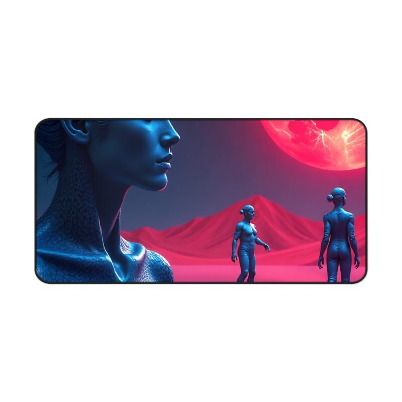 Sci-Fi Desk Mat with Alien Landscape and Red Planet Design for Space Enthusiasts - Image 9