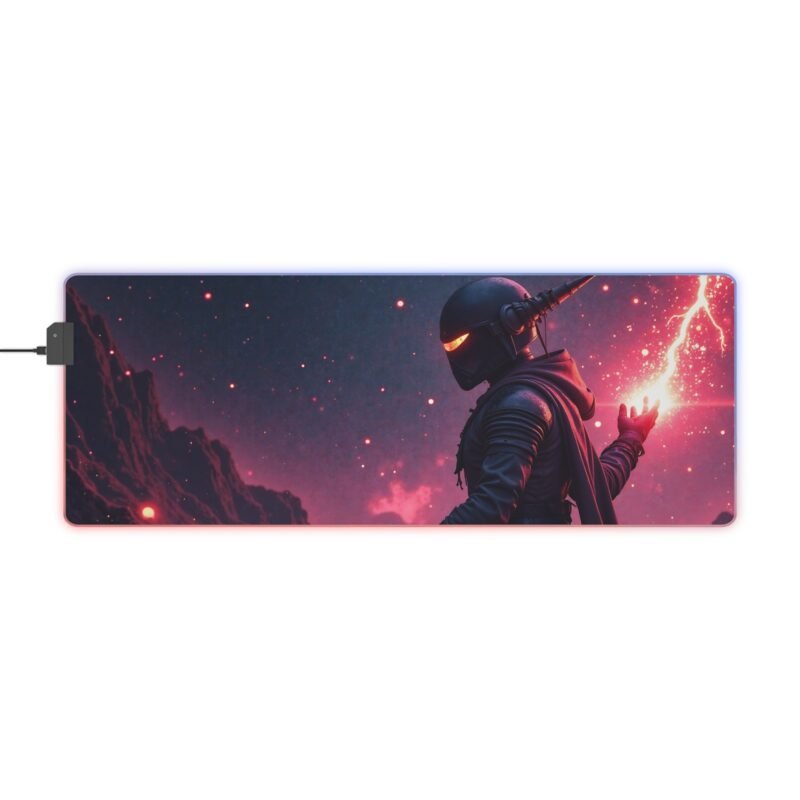 Sci-Fi Gaming Mouse Pad with Cosmic Warrior Design for Ultimate Immersion - Image 5