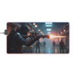 Stealth FPS Gaming Mouse Pad with Precision Tracking and Immersive Battle Design