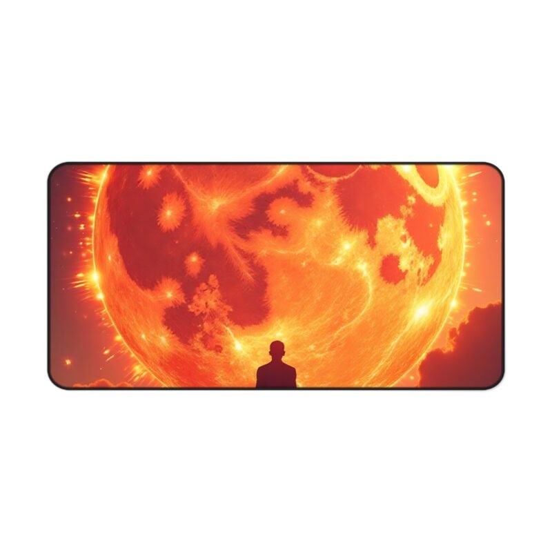 Cosmic Space Desk Mat with Fiery Planet Design for Dreamers and Enthusiasts - Image 9