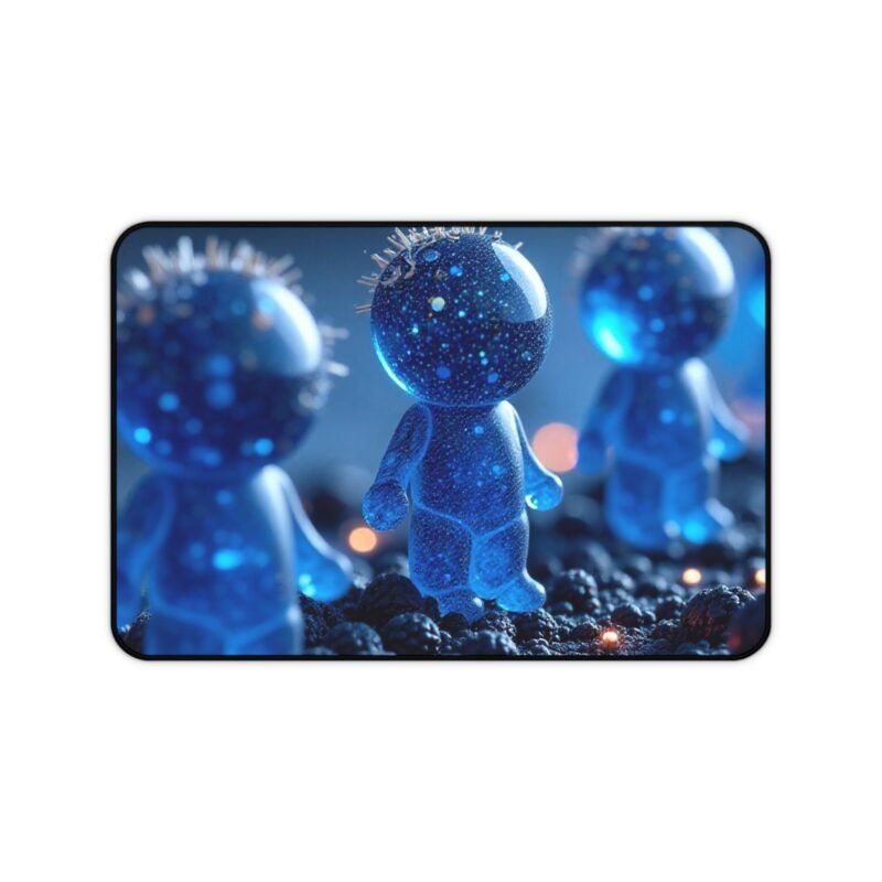 Mystical Space Desk Mat with Starry Blue Fantasy Design