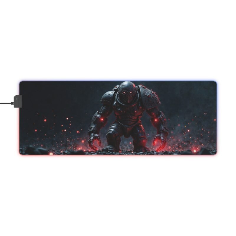 Gaming Mouse Pad RGB with Armored Warrior Design and Precision Surface - Image 5