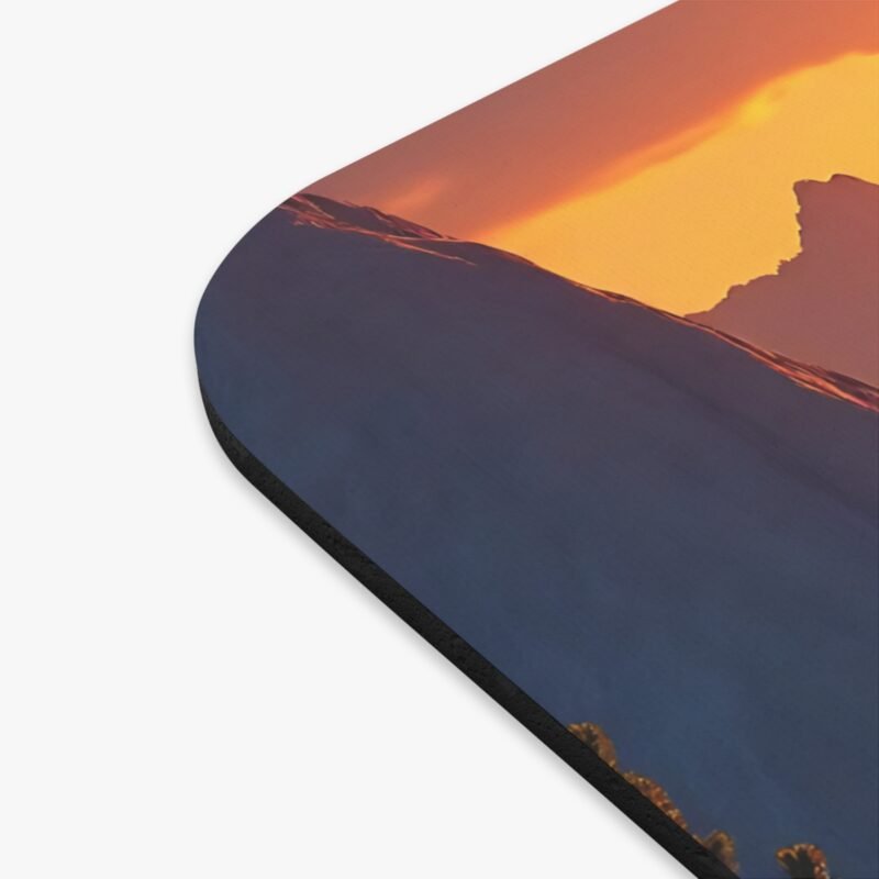 Nature Desk Mat with Majestic Mountain Sunset and Pine Forest Design for Productivity and Inspiration - Image 2
