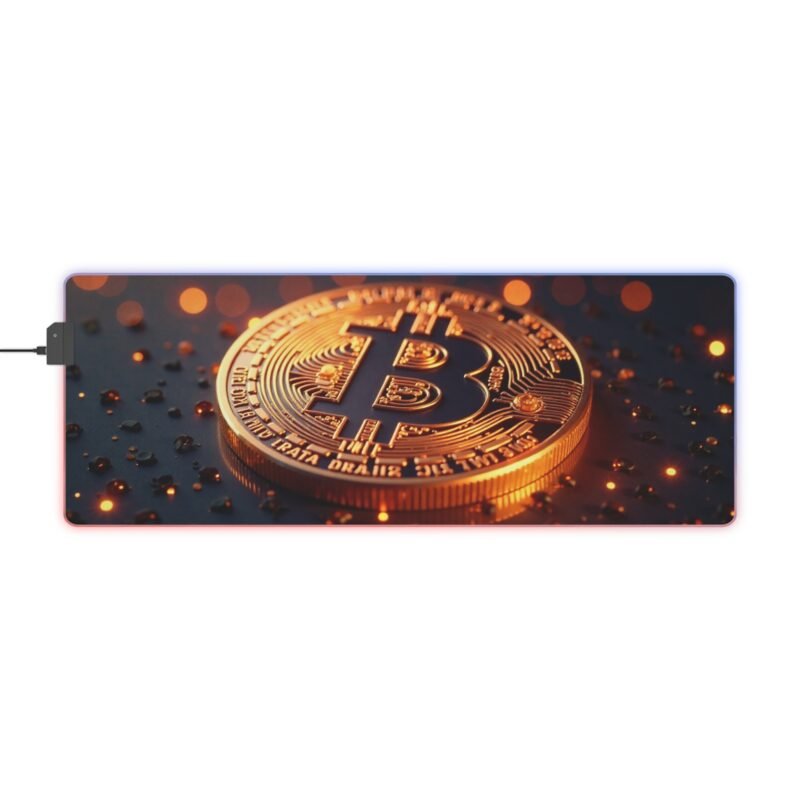 Bitcoin Gaming Mouse Pad for Gamers with Precision Surface and Crypto Design - Image 5