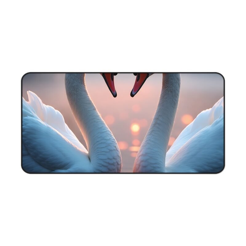 Swan Desk Mat with Elegant Sunrise Design for Tranquil and Stylish Workspaces - Image 9