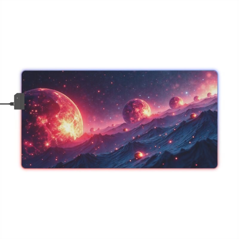 Galaxy Gaming Mouse Pad with Stunning Nebulas and Immersive Cosmic Design for Gamers