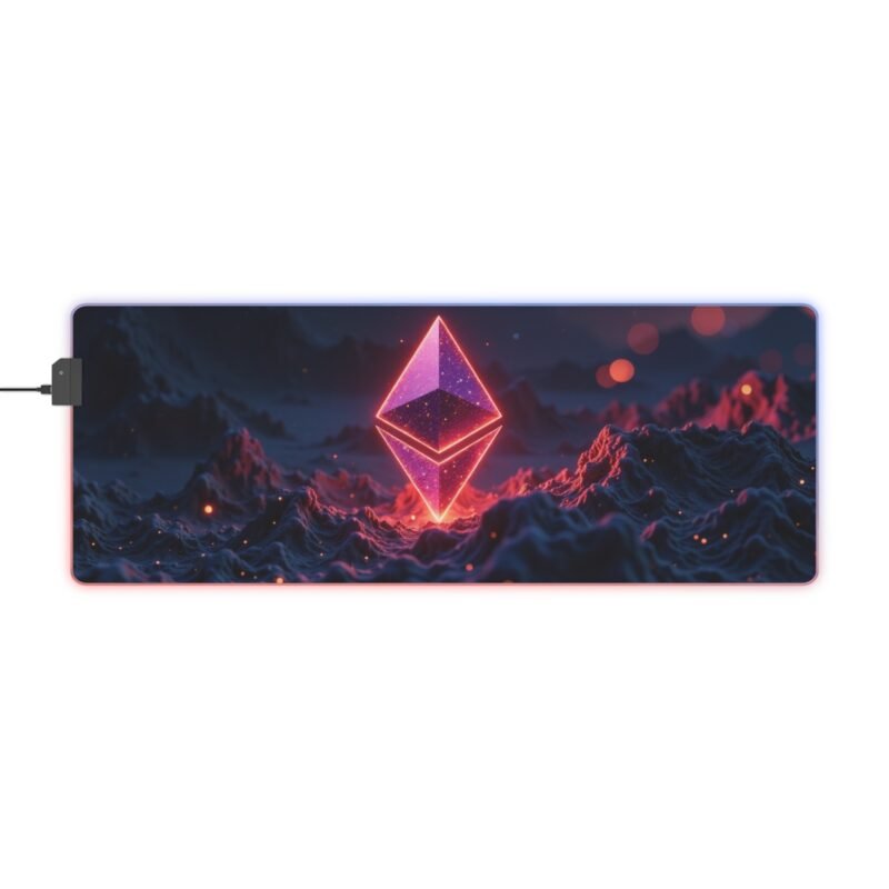 RGB Gaming Mouse Pad with Cosmic Geometric Design for Immersive Gameplay - Image 5