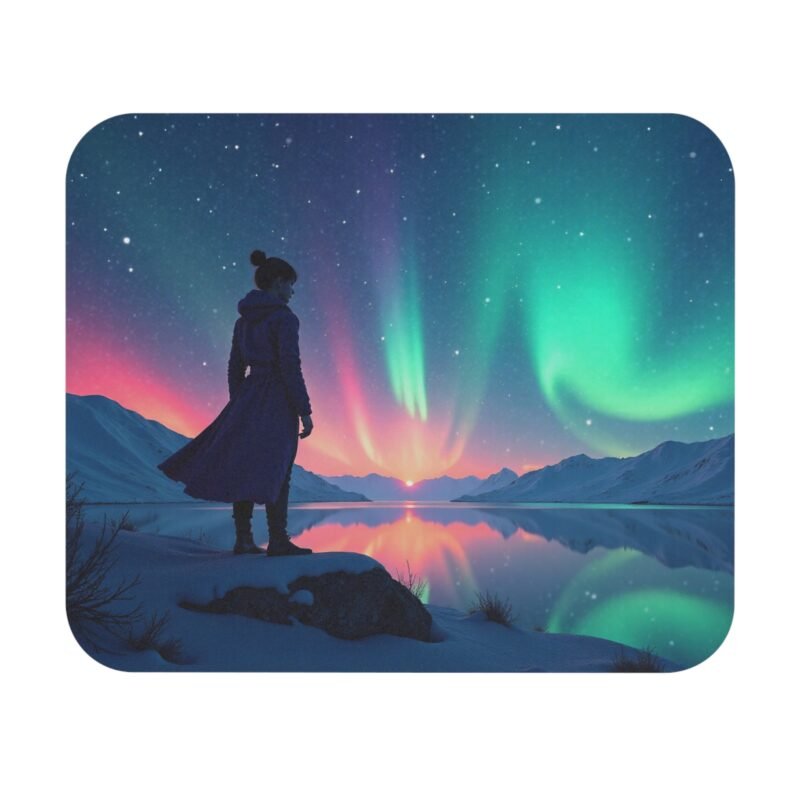 Northern Lights Desk Mat Scenic Arctic Workspace Upgrade