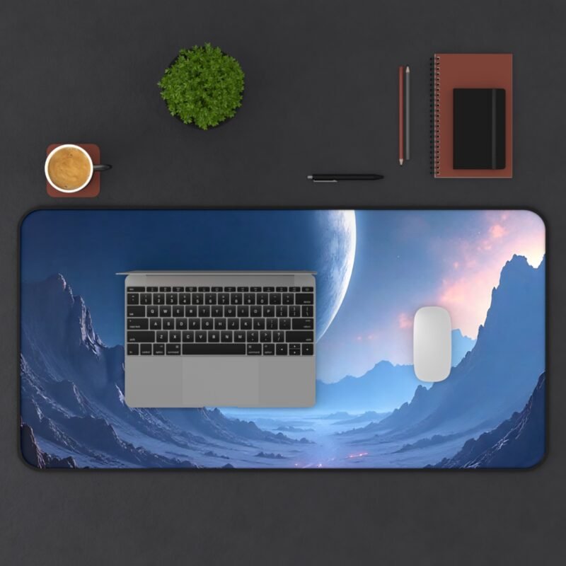 Sci-Fi Desk Mat with Alien Landscape and Majestic Cosmic Design - Image 11