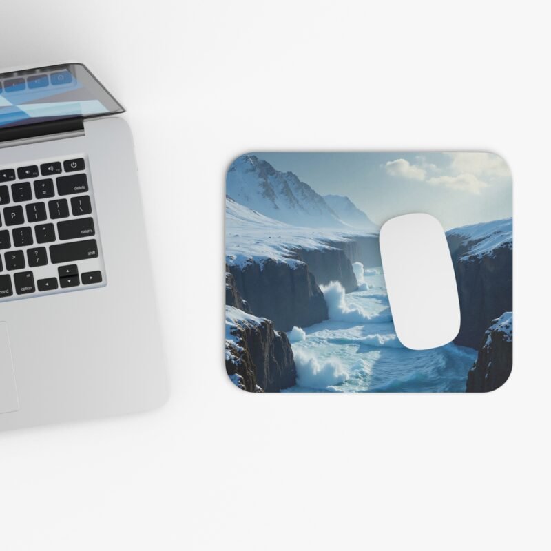 Arctic Desk Mat with Serene Winter Seascape for Calm and Focus - Image 4