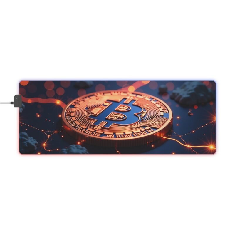 Bitcoin Gaming Mouse Pad with High-Precision Surface and Crypto-Inspired Design - Image 5