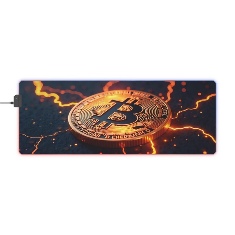 Bitcoin Gaming Mouse Pad with Premium Design and Smooth Glide Surface - Image 5