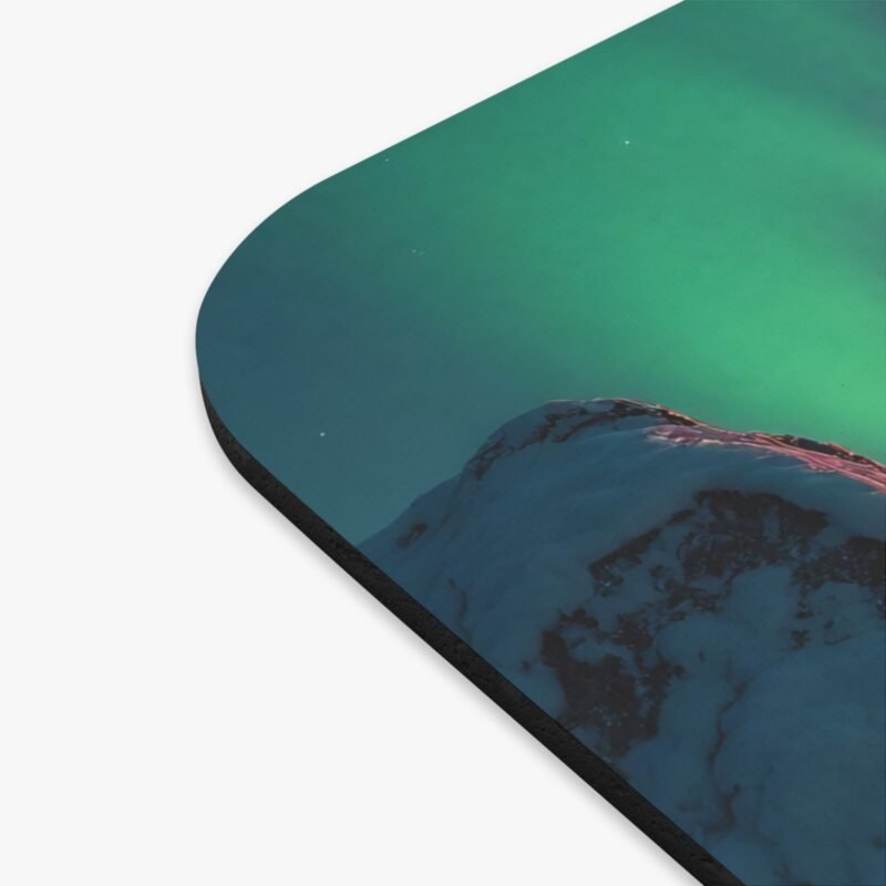 Northern Lights Desk Mat with Winter Wonderland Aurora Borealis Design - Image 2