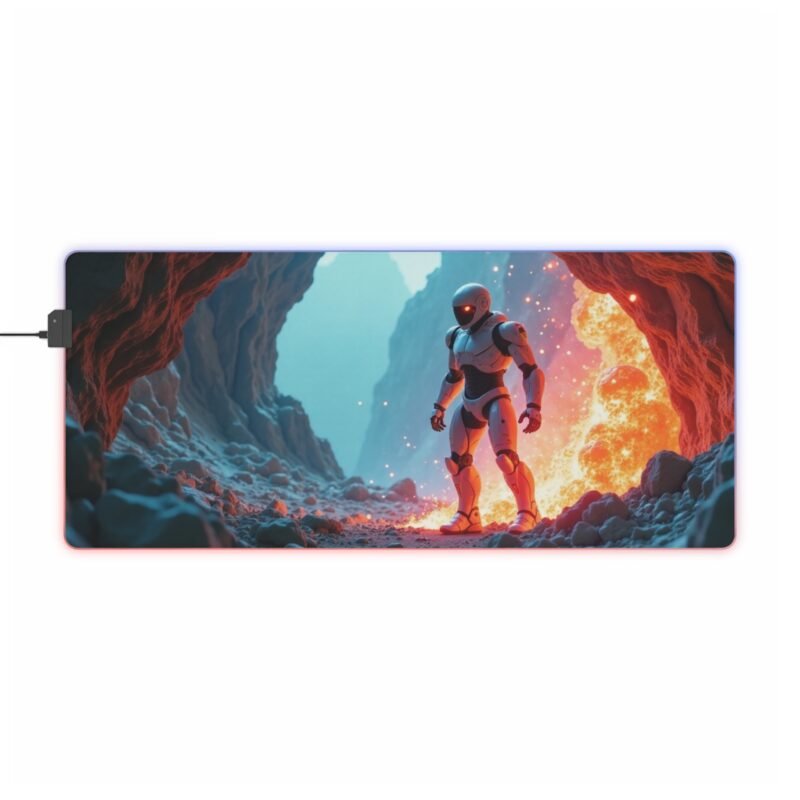 Sci-Fi Gaming Mouse Pad with Futuristic Alien Landscape Design for Gamers - Image 9