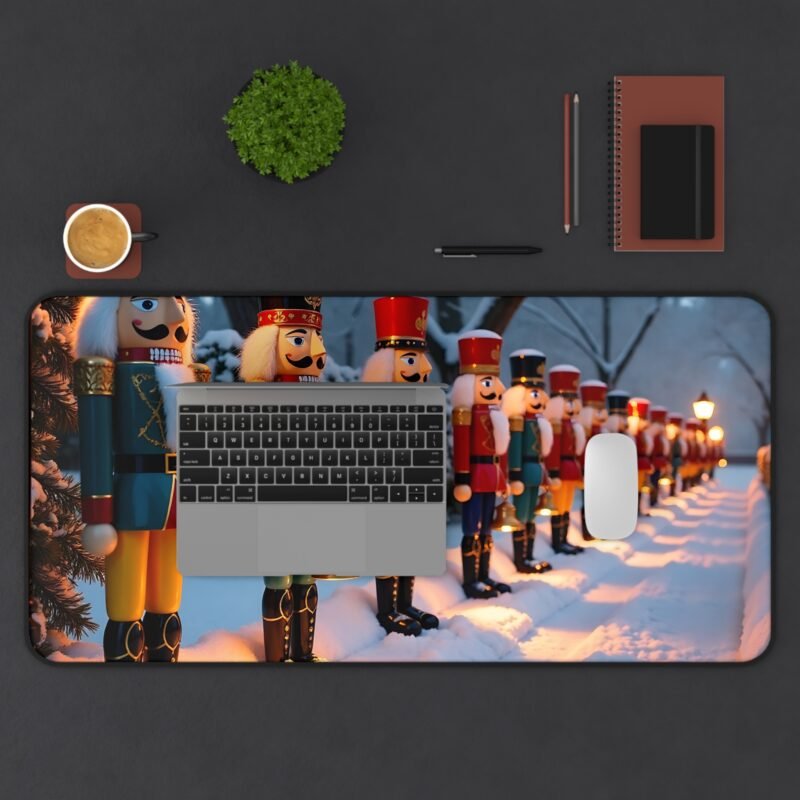 Christmas Desk Mat with Nutcracker Soldiers for Festive Office Decor - Image 11