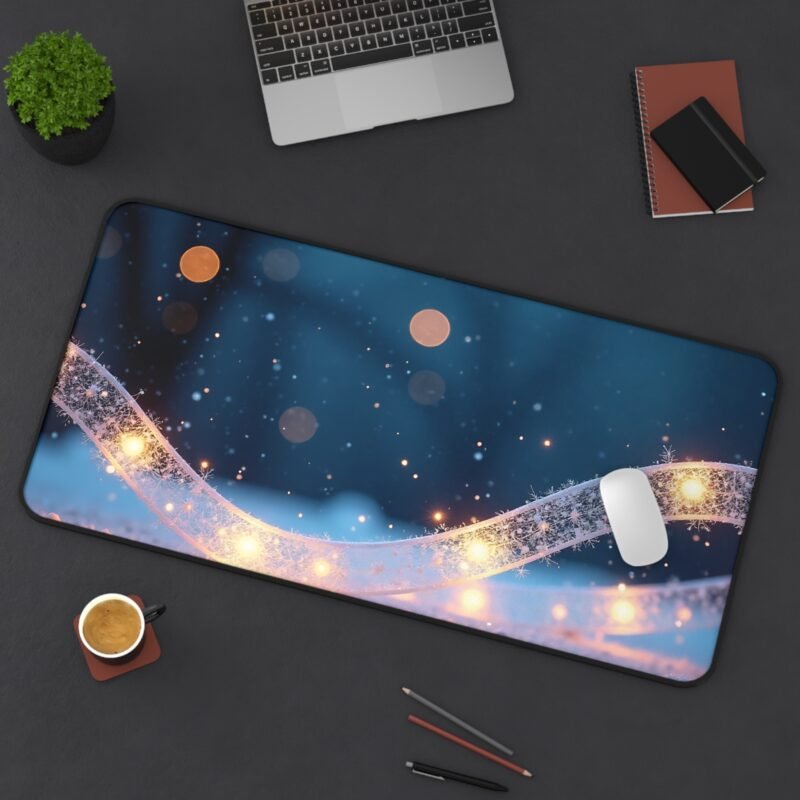 Winter Desk Mat with Snowflake Design for Cozy and Productive Workspaces - Image 12