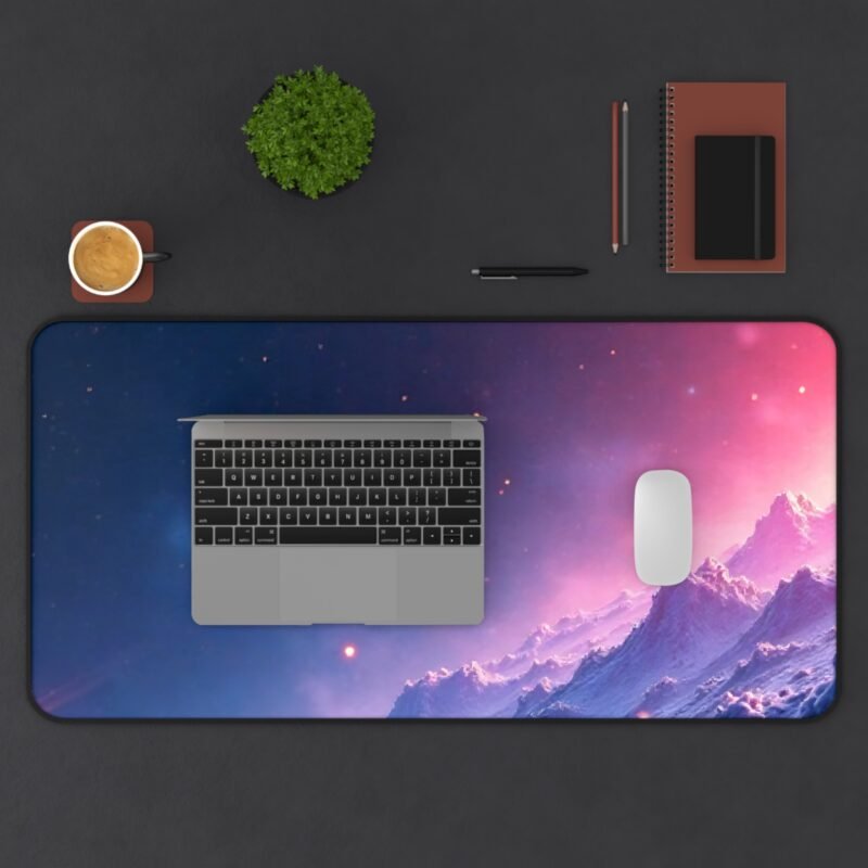 Space Desk Mat with Cosmic Landscape and Mountain Design - Image 11