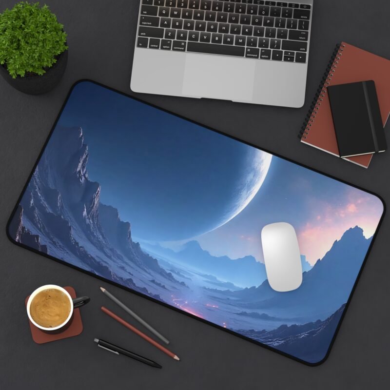 Sci-Fi Desk Mat with Alien Landscape and Majestic Cosmic Design - Image 8