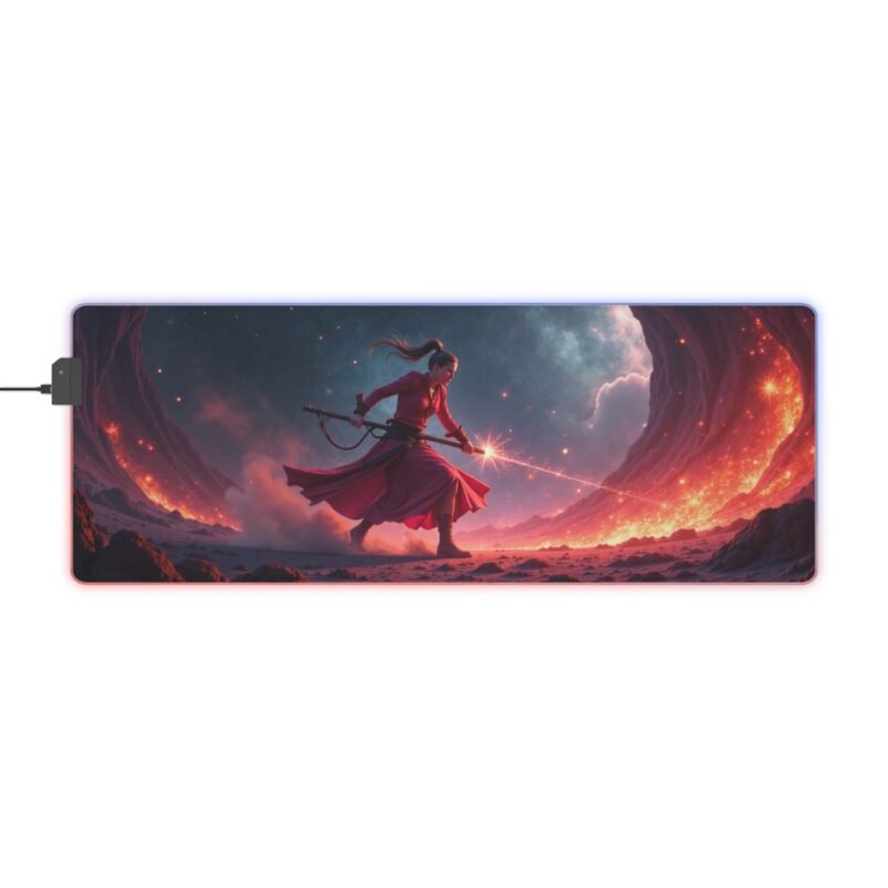 RGB Gaming Mouse Pad with Cosmic Design and Precision Tracking - Image 5