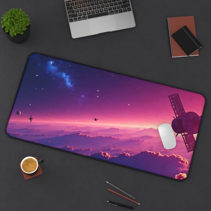 Galaxy Desk Mat with Space Satellite Design for Sci-Fi Lovers and Creative Workspaces - Image 12
