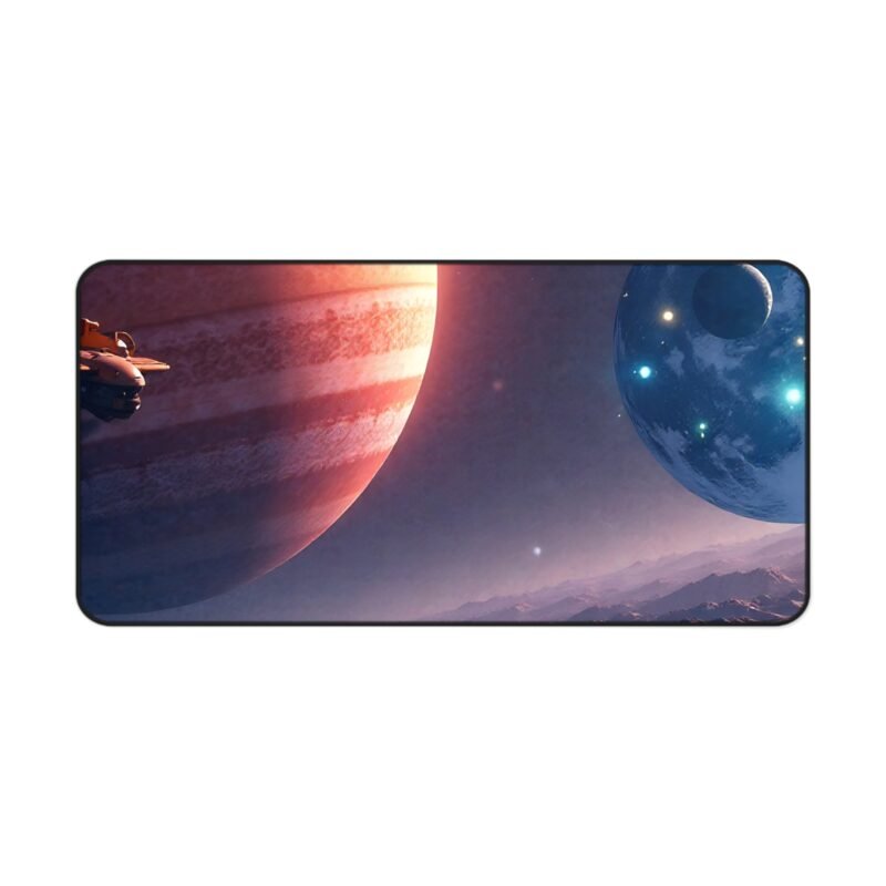 Space Desk Mat with Realistic Galaxy Design for Interstellar-Inspired Workspaces - Image 9