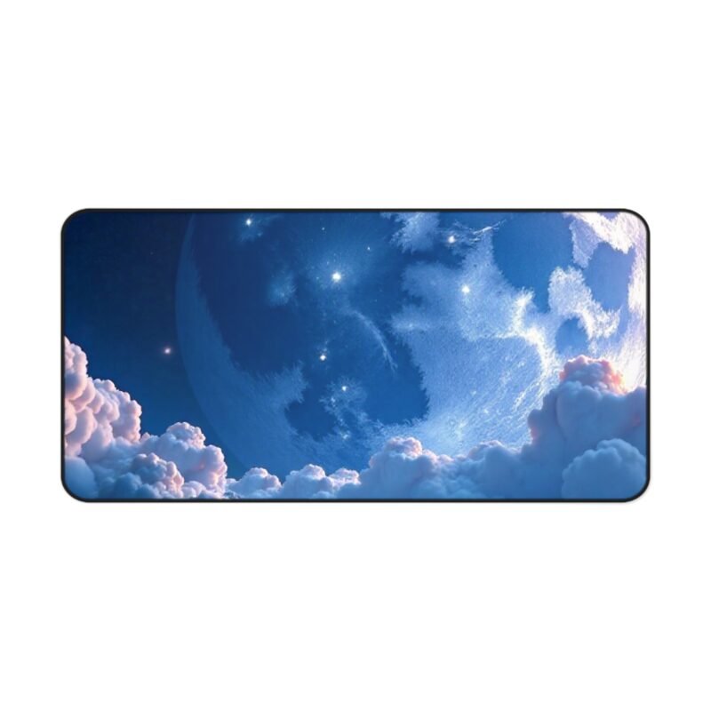 Lunar Space Desk Mat with Moon and Mountain Cosmic Design for Creative Workspaces - Image 9