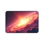 Galaxy Desk Mat Cosmic-Themed Workspace Accessory with Stunning Celestial Art