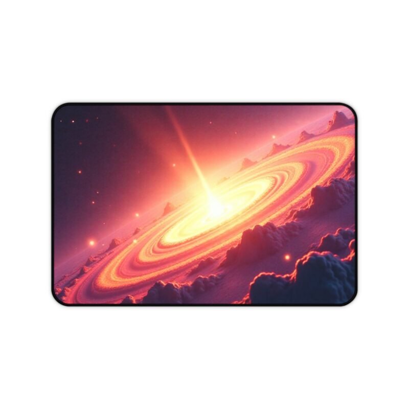 Galaxy Desk Mat Cosmic-Themed Workspace Accessory with Stunning Celestial Art